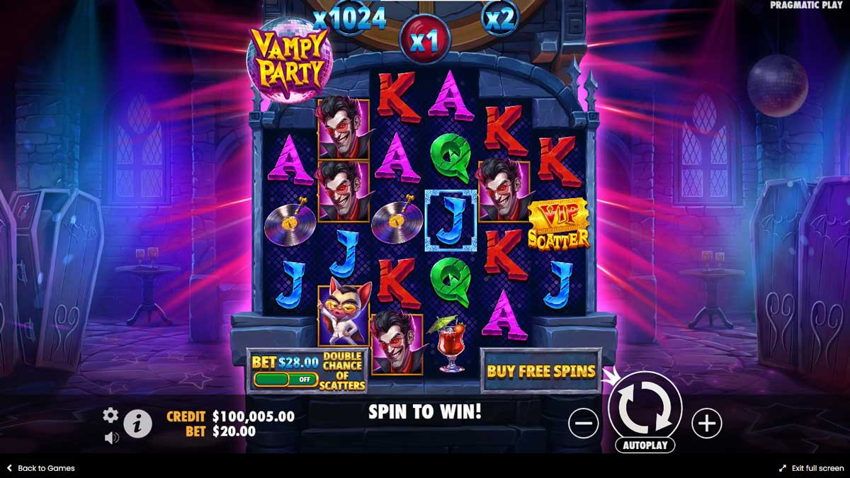 Vampy Party slot machine game